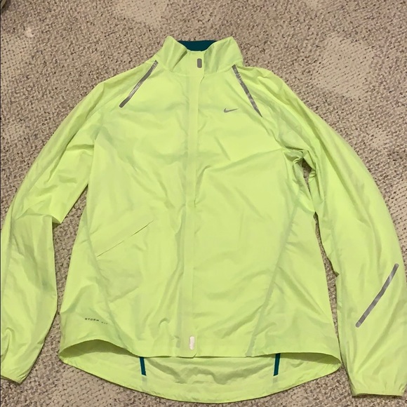 neon yellow running jacket